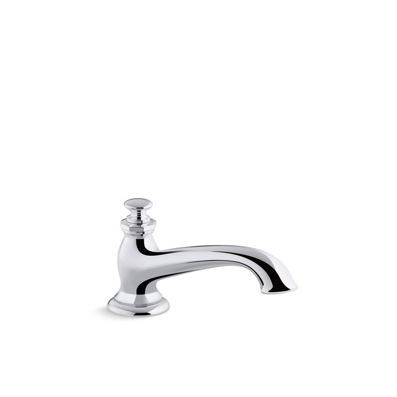 KOHLER K-72777-CP Artifacts Deck-Mount Bath Spout With Flare Design In Polished Chrome