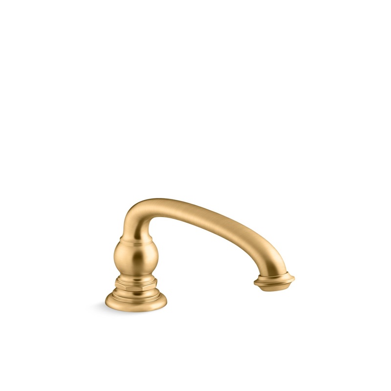KOHLER K-72778-2MB Artifacts Deck-Mount Bath Spout With Arc Design In Vibrant Brushed Moderne Brass