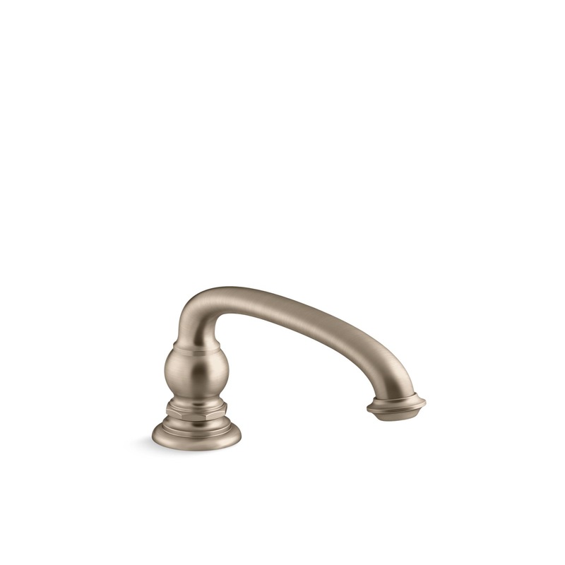 KOHLER K-72778-BV Artifacts Deck-Mount Bath Spout With Arc Design In Vibrant Brushed Bronze