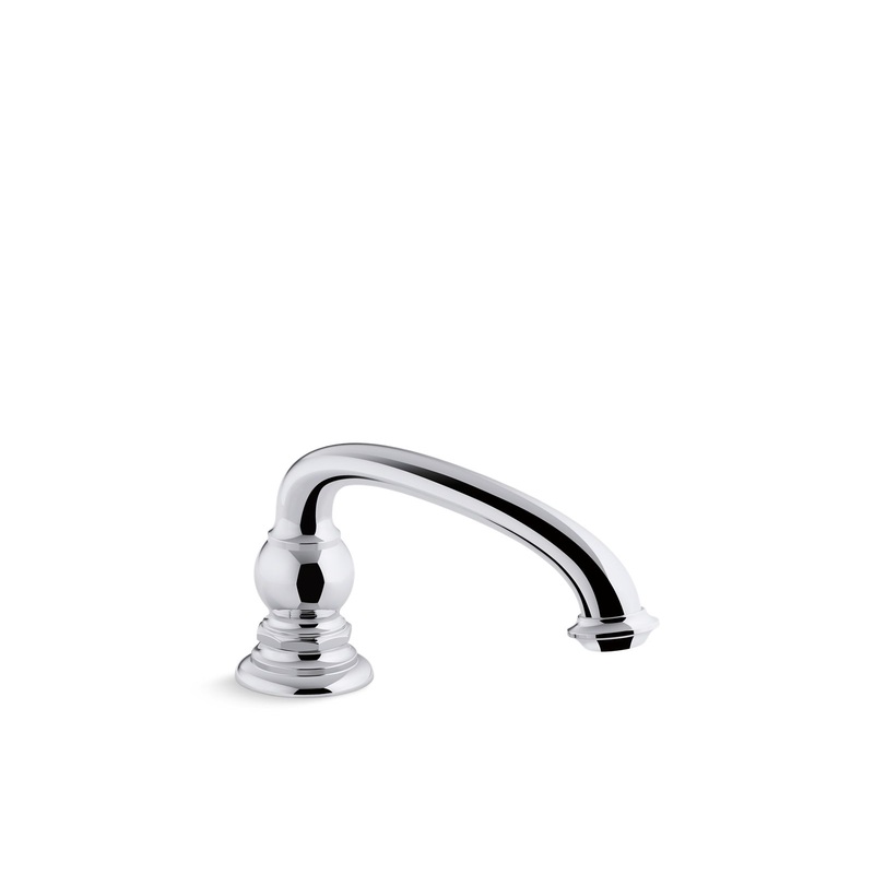 KOHLER K-72778-CP Artifacts Deck-Mount Bath Spout With Arc Design In Polished Chrome