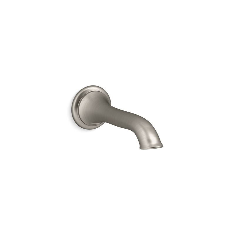 KOHLER K-72791-BN Artifacts Wall-Mount Bath Spout With Flare Design In Vibrant Brushed Nickel