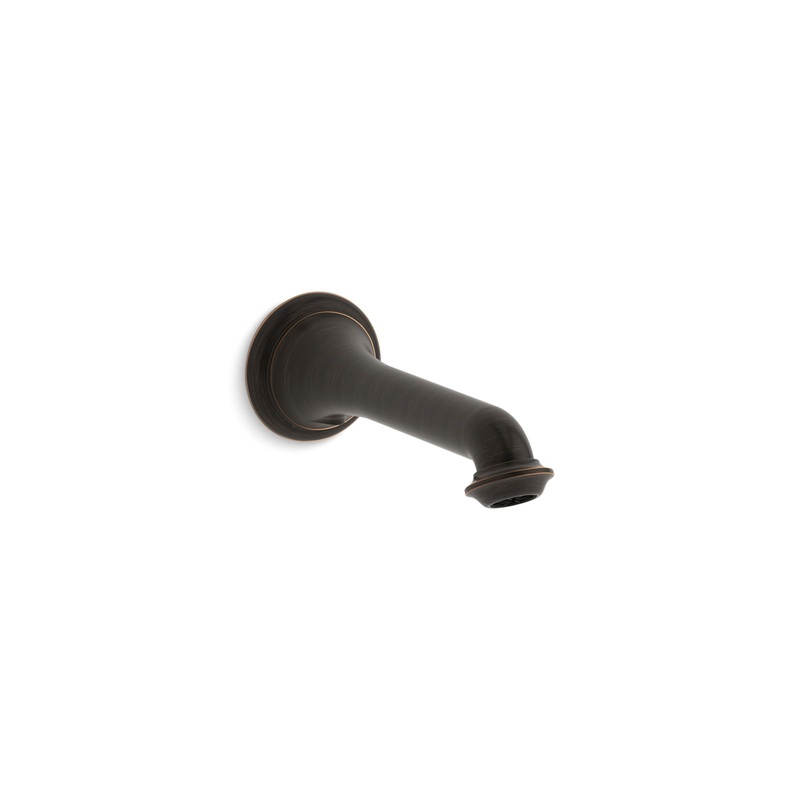 KOHLER K-72792-2BZ Artifacts Wall-Mount Bath Spout With Turned Design In Oil-Rubbed Bronze