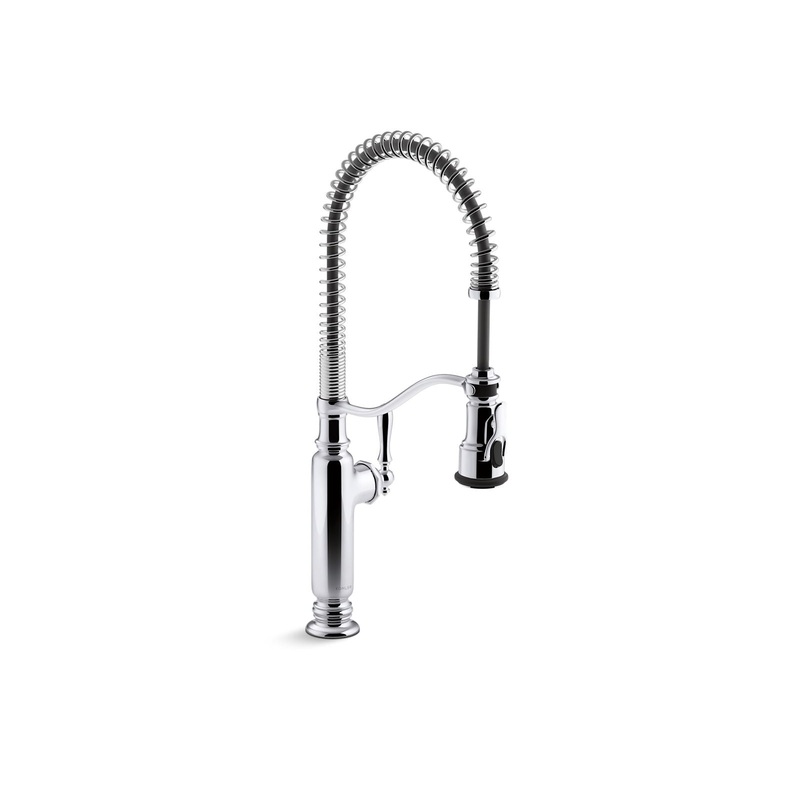 KOHLER K-77515-CP Tournant Semi-Professional Kitchen Sink Faucet With Three-Function Sprayhead In Polished Chrome