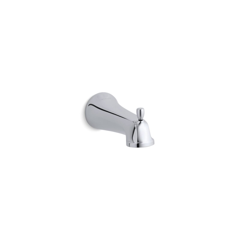 KOHLER K-10588-CP Bancroft Wall-Mount Bath Spout With Diverter, Npt Connection In Polished Chrome