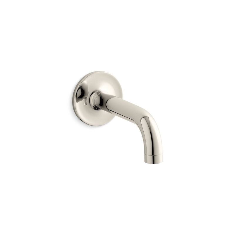 KOHLER K-14427-SN Purist Wall-Mount Bath Spout In Vibrant Polished Nickel