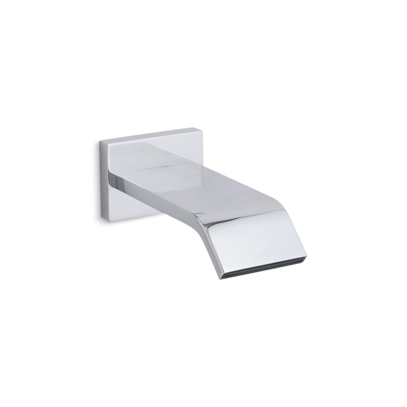 KOHLER K-14676-CP Loure Wall-Mount Bath Spout In Polished Chrome