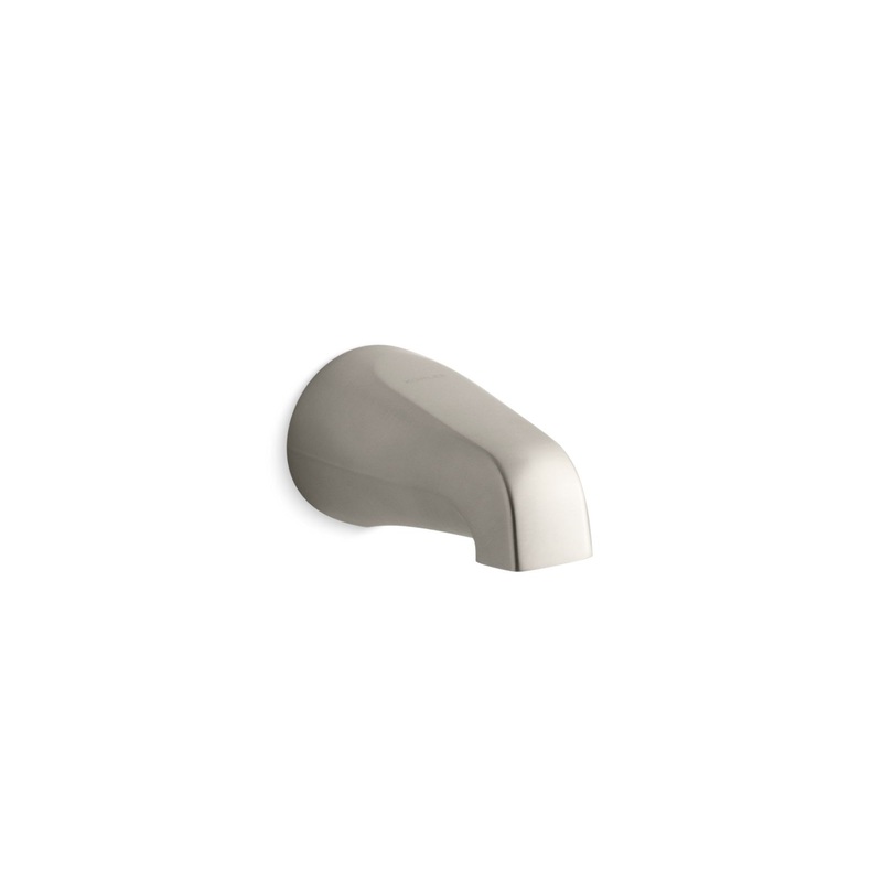 KOHLER K-15135-BN Coralais Wall-Mount Bath Spout, 4-7/8", Npt Connection In Vibrant Brushed Nickel