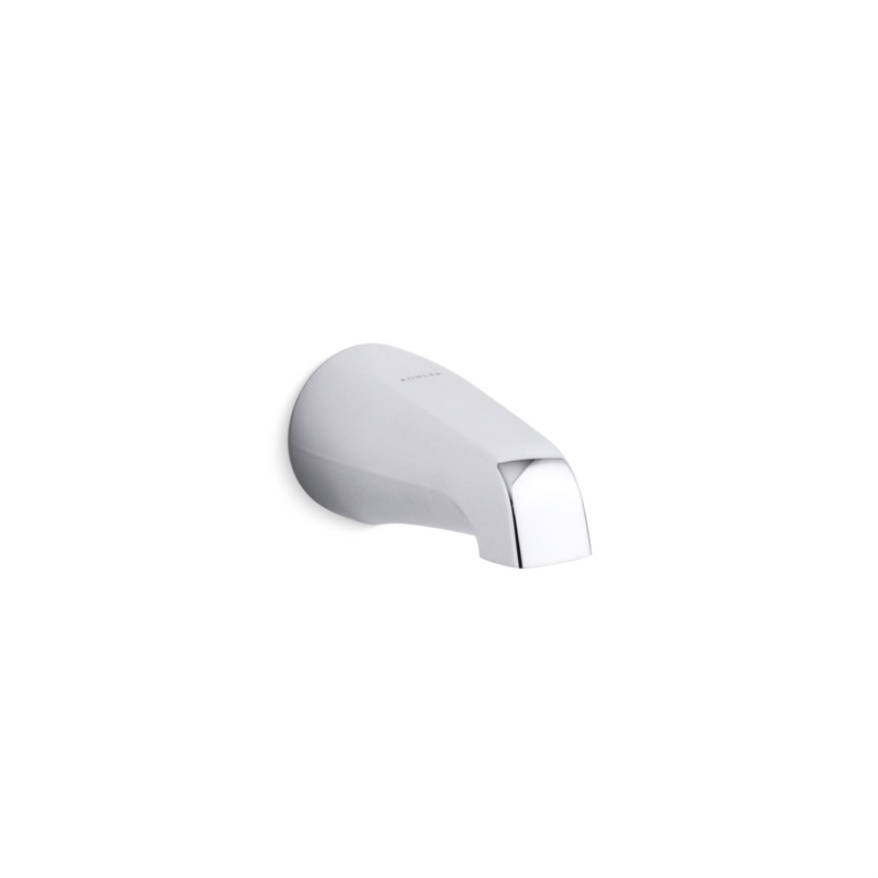 KOHLER K-15135-CP Coralais Wall-Mount Bath Spout, 4-7/8", Npt Connection In Polished Chrome
