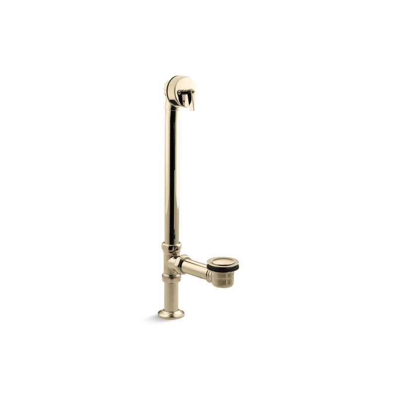 KOHLER K-7159-AF Artifacts 1-1/2" Pop-Up Bath Drain For Above- And Through-The-Floor Freestanding Bath Installations In Vibrant French Gold