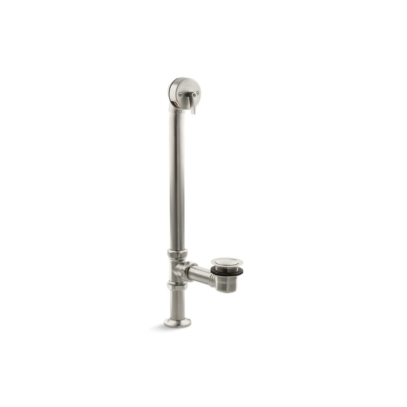 KOHLER K-7159-BN Artifacts 1-1/2" Pop-Up Bath Drain For Above- And Through-The-Floor Freestanding Bath Installations In Vibrant Brushed Nickel