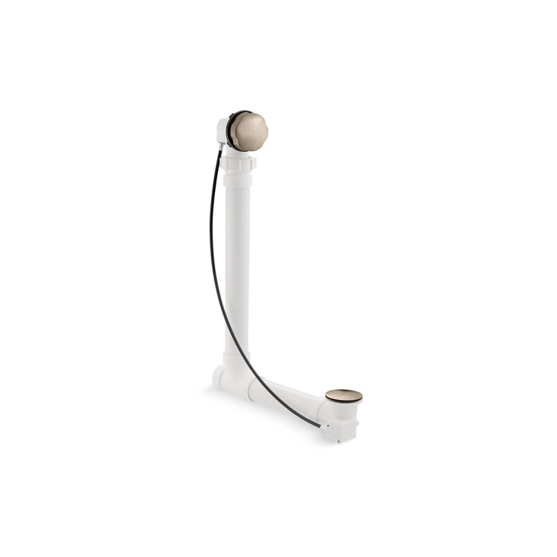 KOHLER K-7213-BV Clearflo Cable Bath Drain With Pvc Tubing In Vibrant Brushed Bronze