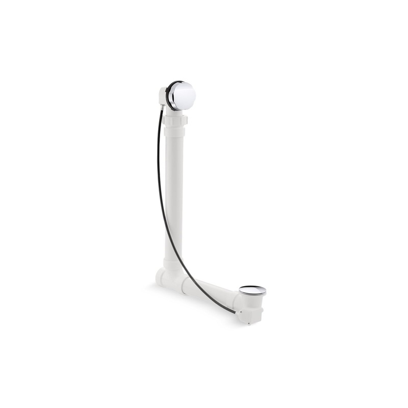 KOHLER K-7213-CP Clearflo Cable Bath Drain With Pvc Tubing In Polished Chrome