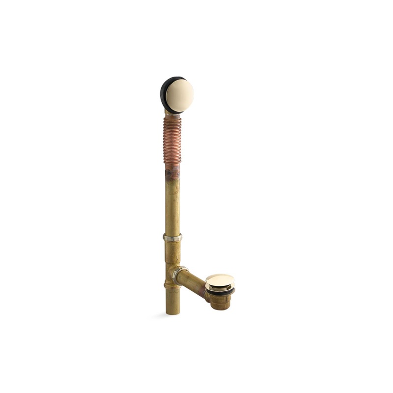 KOHLER K-7259-AF Clearflo Brass Toe Tap Bath Drain In Vibrant French Gold