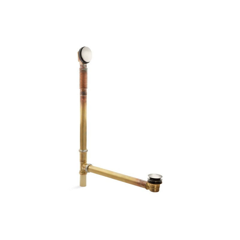 KOHLER K-7265-BN Clearflo Brass Toe Tap Bath Drain In Vibrant Brushed Nickel