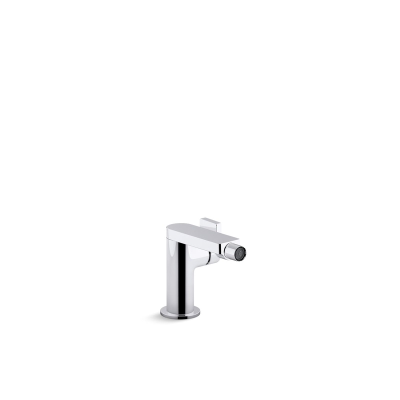 KOHLER K-73176-4-CP Composed Single-Handle Bidet Faucet With Lever Handle In Polished Chrome