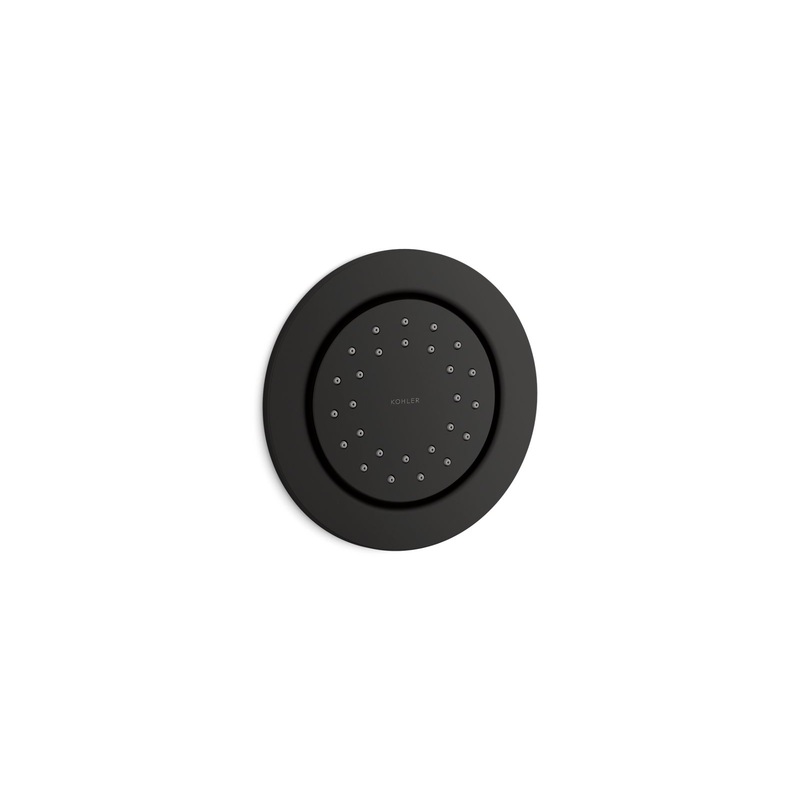 KOHLER K-77119-BL Watertile Round 27-Nozzle Single-Function Body Spray, 1.0 Gpm In Matte Black