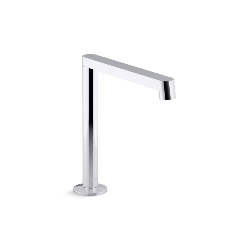 KOHLER K-77987-CP Components Deck-Mount Bath Spout With Row Design In Polished Chrome