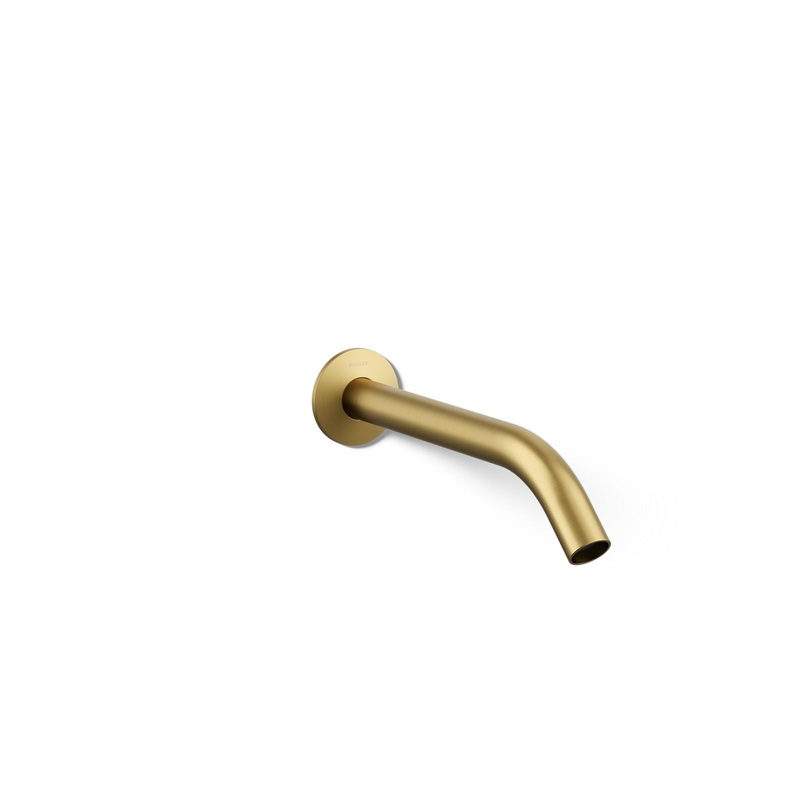 KOHLER K-T23890-2MB Components Wall-Mount Bathroom Sink Faucet Spout With Tube Design, 1.2 Gpm In Vibrant Brushed Moderne Brass