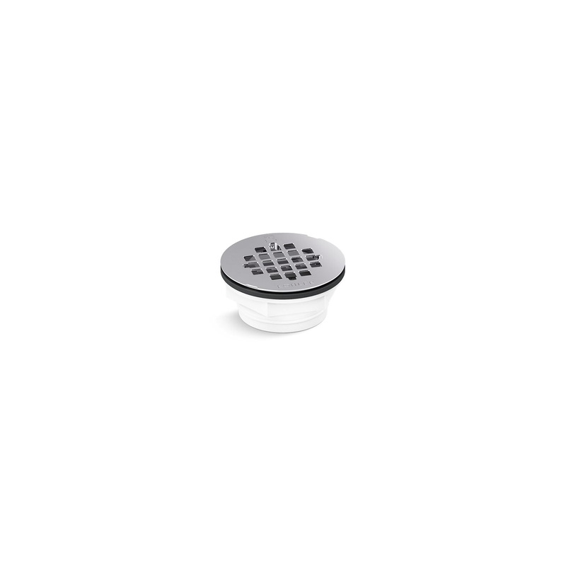 KOHLER K-22676-S Round Pvc Shower Receptor Drain In Polished Stainless