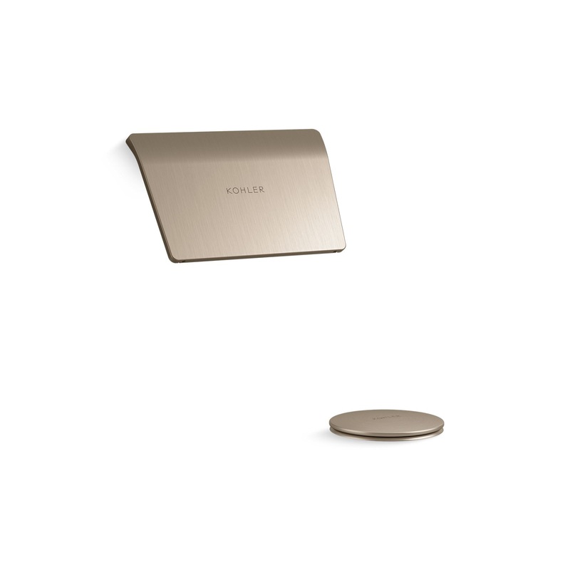 KOHLER K-23857-BV Tea-For-Two Bath Drain Trim In Vibrant Brushed Bronze