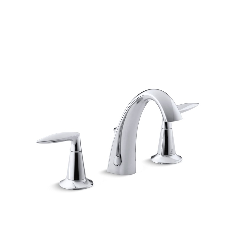 KOHLER K-45102-4-CP Alteo Widespread Bathroom Sink Faucet, 1.2 Gpm In Polished Chrome