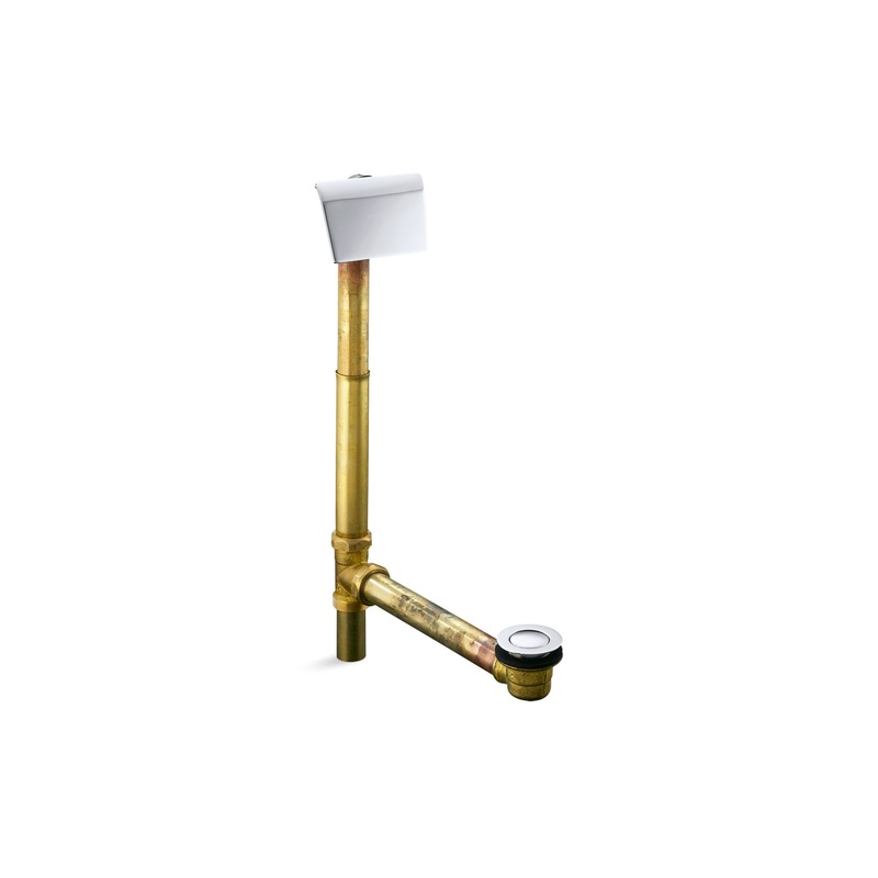 KOHLER K-7147-AF-CP Tea-For-Two 1-1/2" Contoured Pop-Up Drain And Overflow For Above- Or Through-The-Floor Installation In Polished Chrome