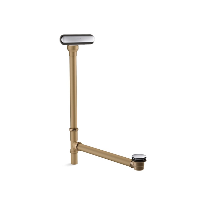 KOHLER K-7271-CP Clearflo Slotted Overflow Brass Bath Drain In Polished Chrome