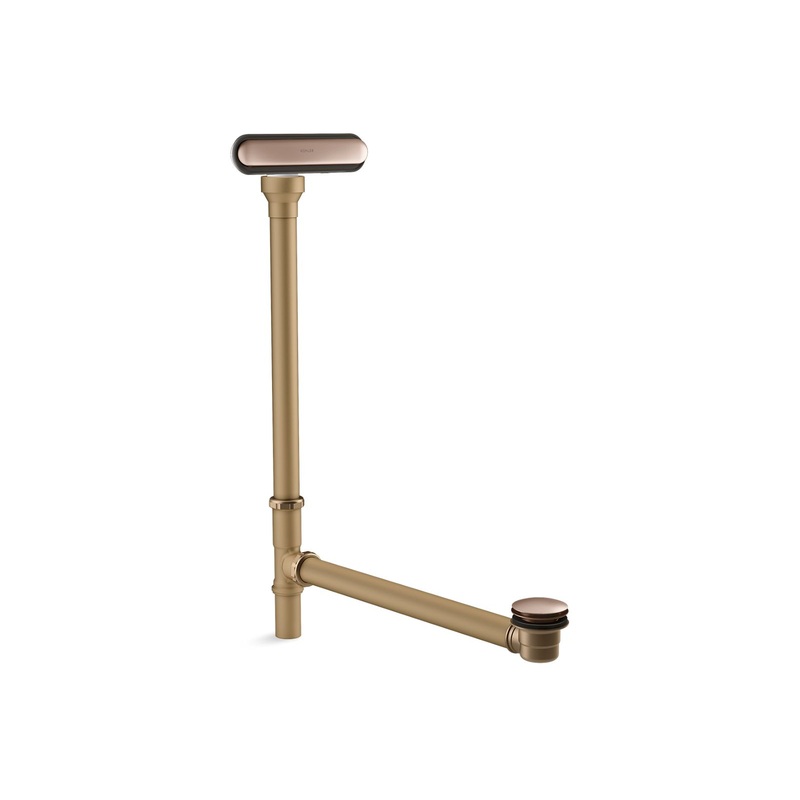 KOHLER K-7271-RGD Clearflo Slotted Overflow Brass Bath Drain In Vibrant Rose Gold