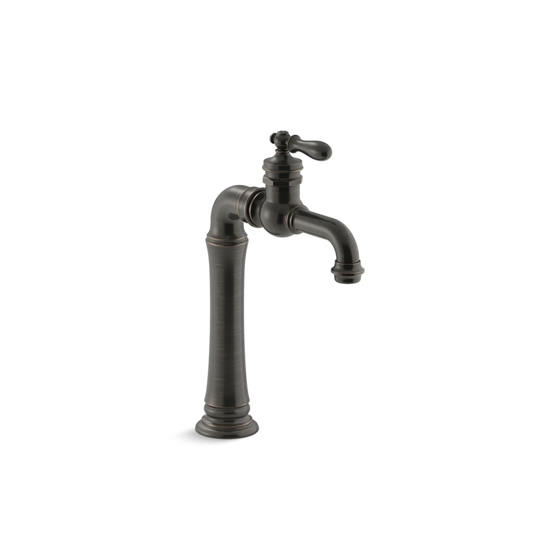 KOHLER K-72763-9M-2BZ Artifacts Gentleman'S Single-Handle Bathroom Sink Faucet, 1.2 Gpm In Oil-Rubbed Bronze