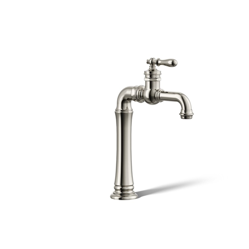 KOHLER K-72763-9M-SN Artifacts Gentleman'S Single-Handle Bathroom Sink Faucet, 1.2 Gpm In Vibrant Polished Nickel