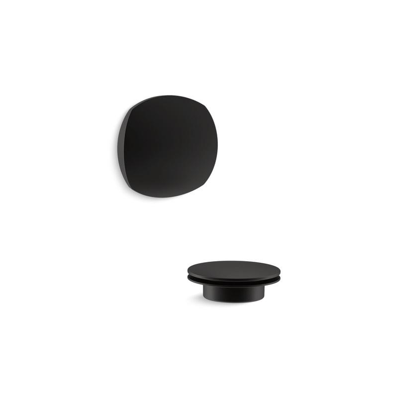 KOHLER K-T37391-BL Pureflo Rotary-Turn Bath Drain Trim In Matte Black