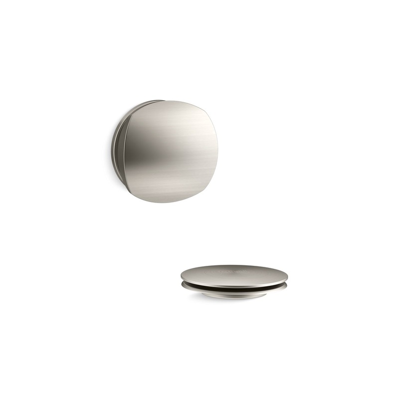 KOHLER K-T37391-BN Pureflo Rotary-Turn Bath Drain Trim In Vibrant Brushed Nickel