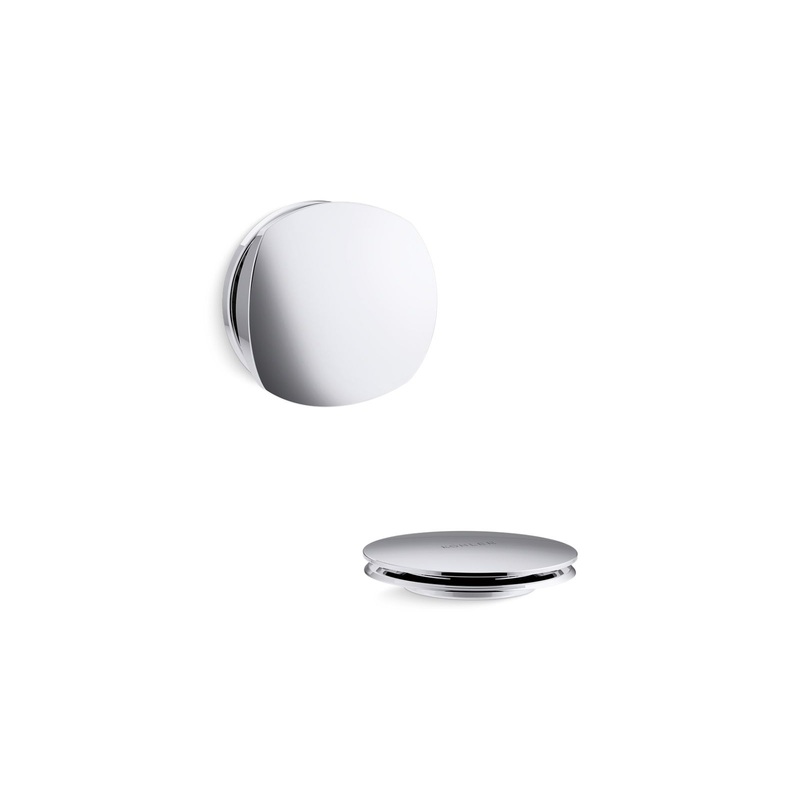 KOHLER K-T37391-CP Pureflo Rotary-Turn Bath Drain Trim In Polished Chrome