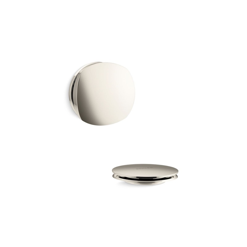 KOHLER K-T37391-SN Pureflo Rotary-Turn Bath Drain Trim In Vibrant Polished Nickel