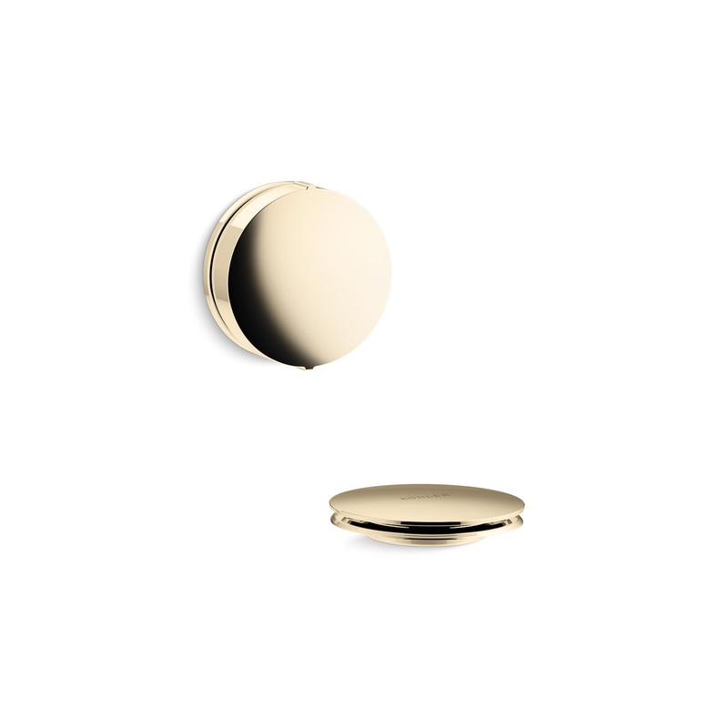 KOHLER K-T37392-AF Pureflo Rotary-Turn Bath Drain Trim In Vibrant French Gold
