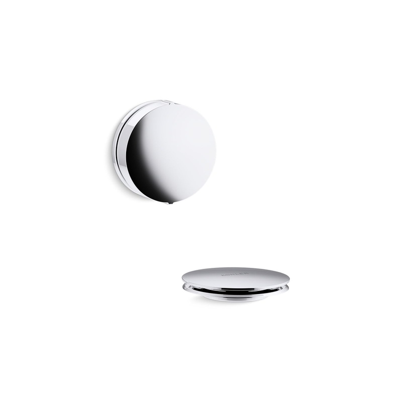 KOHLER K-T37392-CP Pureflo Rotary-Turn Bath Drain Trim In Polished Chrome