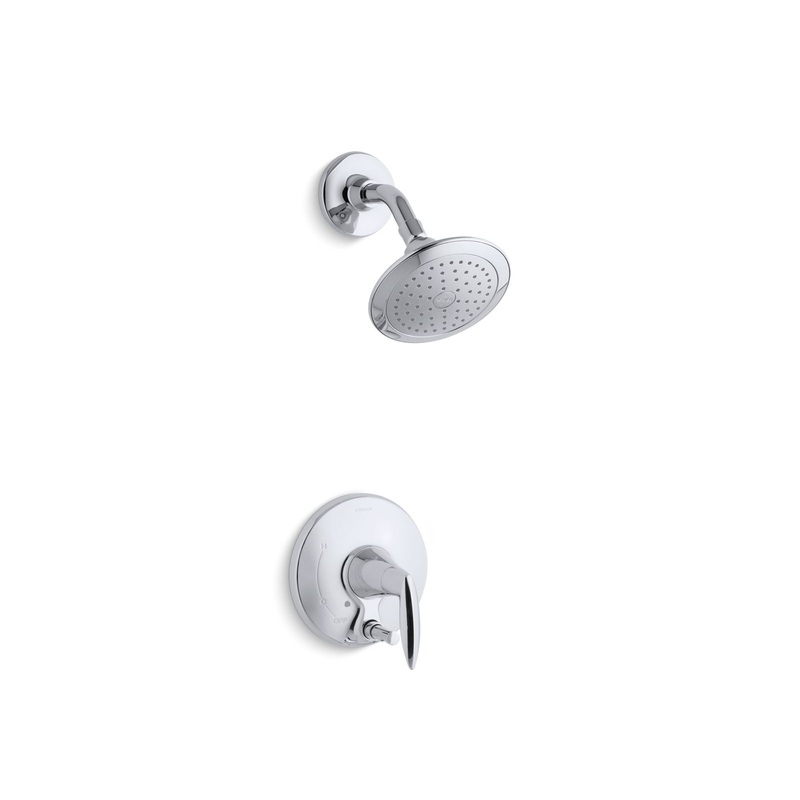 KOHLER K-T45108-4-CP Alteo Rite-Temp Shower Trim Kit With Push-Button Diverter And Lever Handle, 2.5 Gpm In Polished Chrome