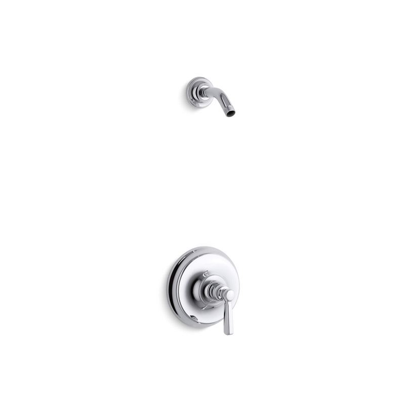 KOHLER K-TLS10583-4-CP Bancroft Rite-Temp Shower Trim Kit, Without Showerhead In Polished Chrome