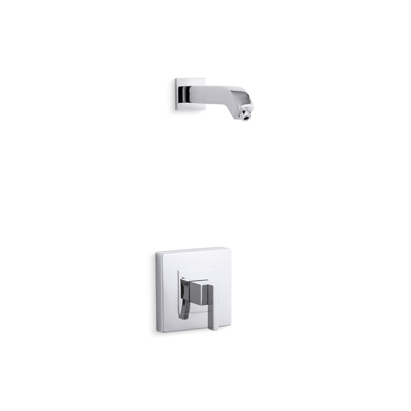 KOHLER K-TLS14670-4-CP Loure Rite-Temp Shower Trim Kit, Without Showerhead In Polished Chrome