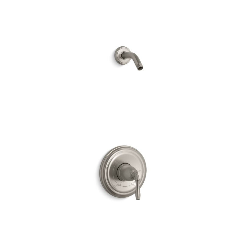 KOHLER K-TLS396-4-BN Devonshire Rite-Temp Shower Trim Kit, Without Showerhead In Vibrant Brushed Nickel