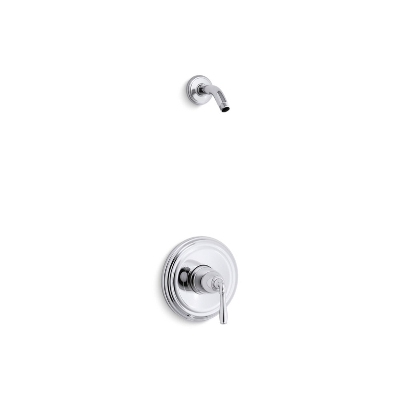 KOHLER K-TLS396-4-CP Devonshire Rite-Temp Shower Trim Kit, Without Showerhead In Polished Chrome