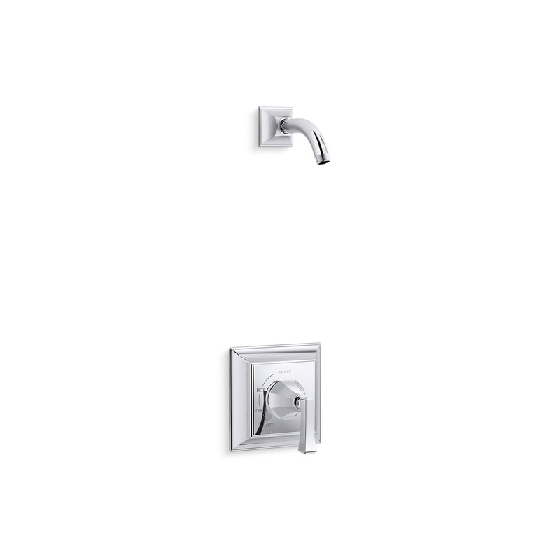 KOHLER K-TLS462-4V-CP Memoirs Stately Rite-Temp Shower Trim Kit, Without Showerhead In Polished Chrome