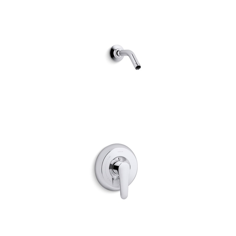 KOHLER K-TLS98009-4-CP July Rite-Temp Shower Trim Kit, Without Showerhead In Polished Chrome