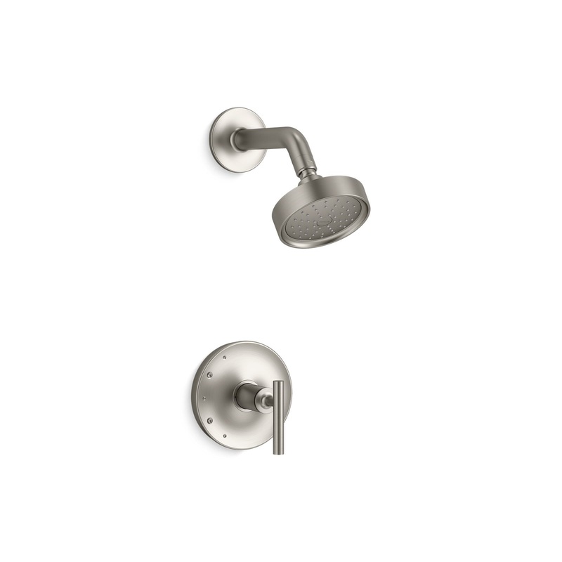 KOHLER K-TS14422-4G-BN Purist Rite-Temp Shower Trim Kit With Lever Handle, 1.75 Gpm In Vibrant Brushed Nickel