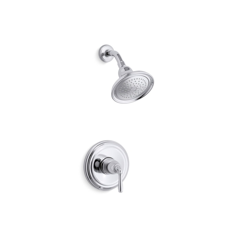 KOHLER K-TS396-4-CP Devonshire Rite-Temp Shower Trim Kit, 2.5 Gpm In Polished Chrome