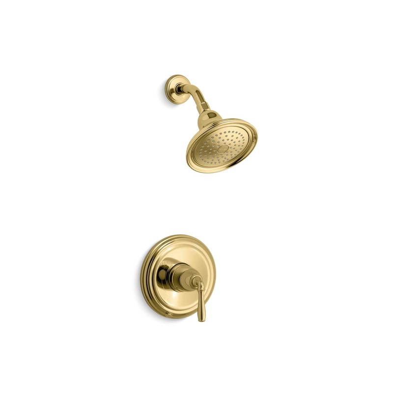 KOHLER K-TS396-4-PB Devonshire Rite-Temp Shower Trim Kit, 2.5 Gpm In Vibrant Polished Brass