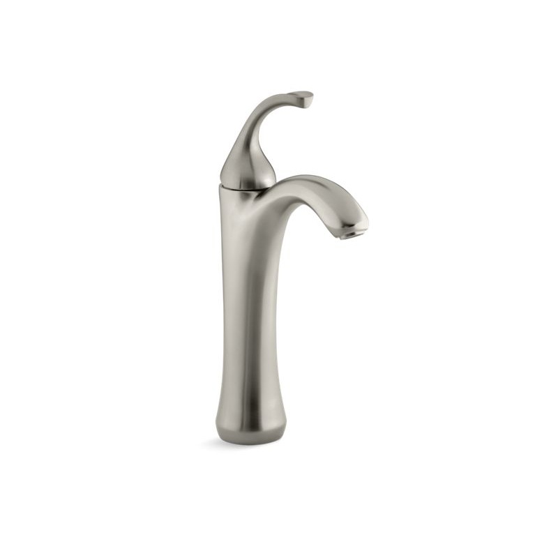 KOHLER K-10217-4-BN Forte Tall Tall Single-Handle Bathroom Sink Faucet, 1.2 Gpm In Vibrant Brushed Nickel