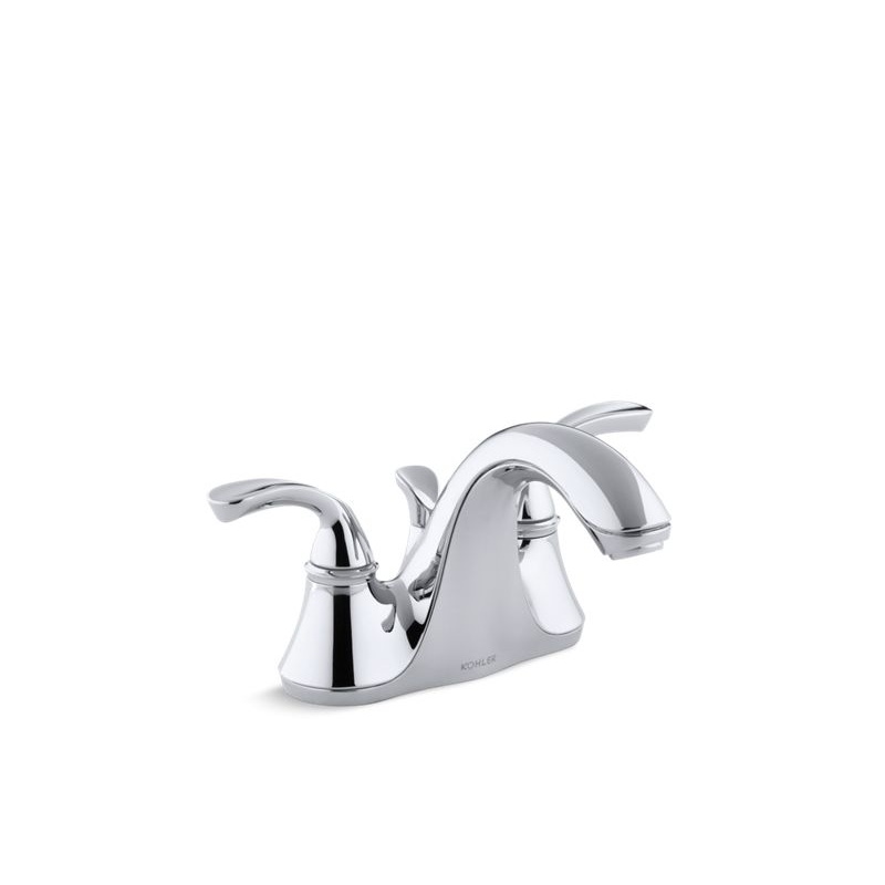 KOHLER K-10270-4-CP Forte Centerset Bathroom Sink Faucet, 1.2 Gpm In Polished Chrome