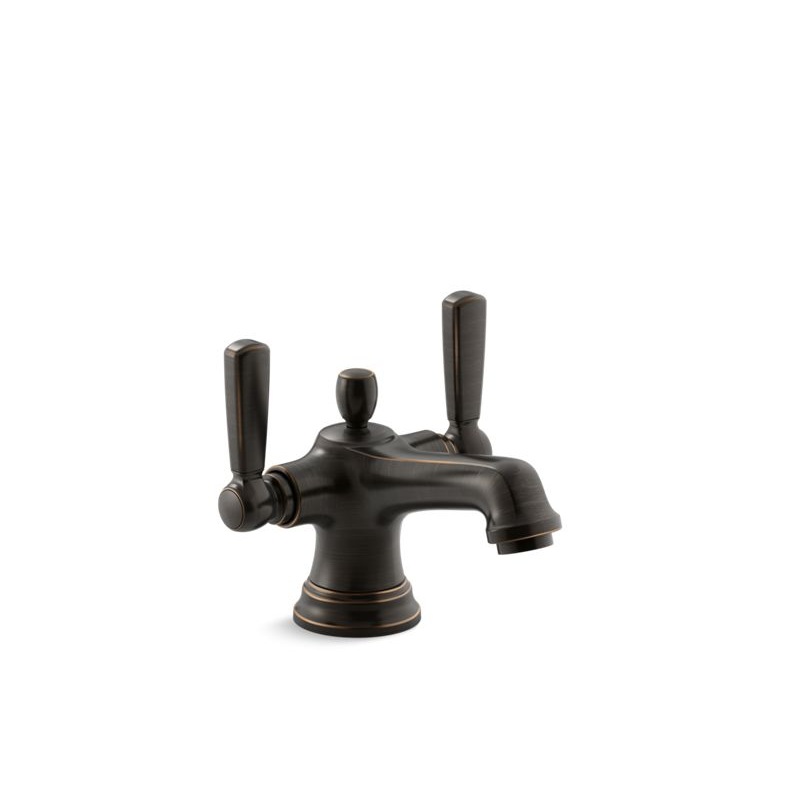 KOHLER K-10579-4-2BZ Bancroft Monoblock Bathroom Sink Faucet, 1.2 Gpm In Oil-Rubbed Bronze