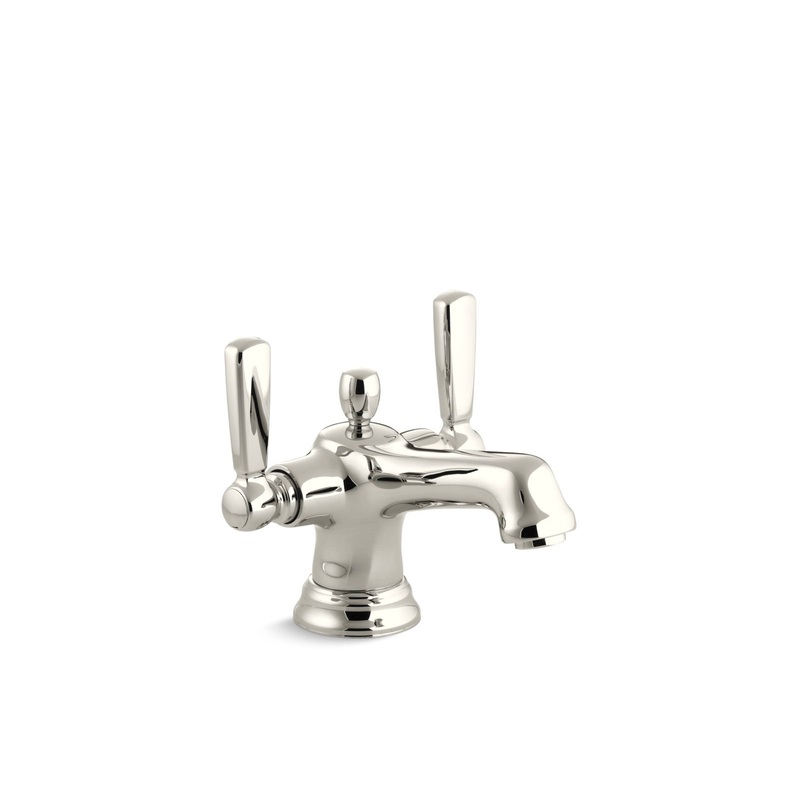 KOHLER K-10579-4-SN Bancroft Monoblock Bathroom Sink Faucet, 1.2 Gpm In Vibrant Polished Nickel
